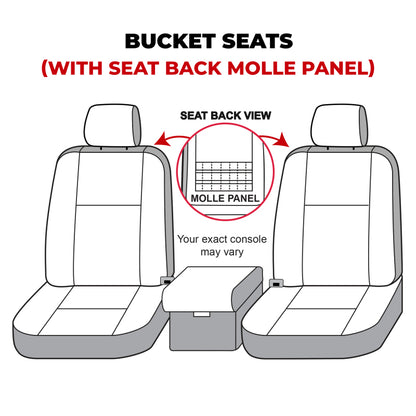 Covercraft 21-24 Ford Bronco Polycotton SeatSaver Custom Front Row Seat Covers - Charcoal