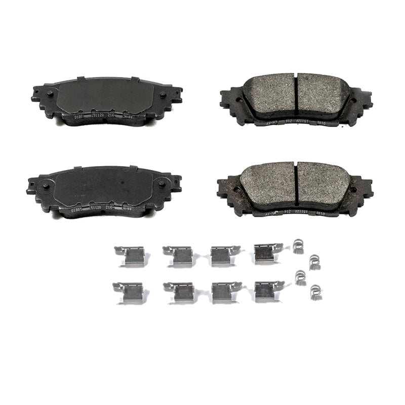 PowerStop Power Stop 15-17 Lexus NX200t Rear Z17 Evolution Ceramic Brake Pads w/Hardware