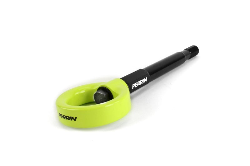 Perrin Performance PERRIN 22-26 Subaru WRX / 18-23 Crosstrek / 20-25 OBXT Tow Hook Kit (Front) - Neon Yellow