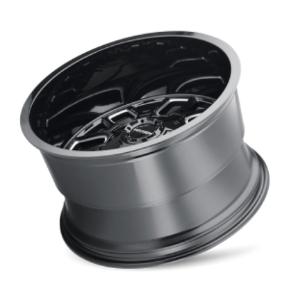 Mayhem 8107 Cogent 20x9 / 5x127 BP / 18mm Offset / 87.1mm Hub Black w/ Milled Spokes Wheel