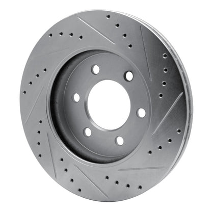 R1 Concepts R1 02-06 Ford Expedition Front Left Drilled & Slotted Silver Brake Rotor