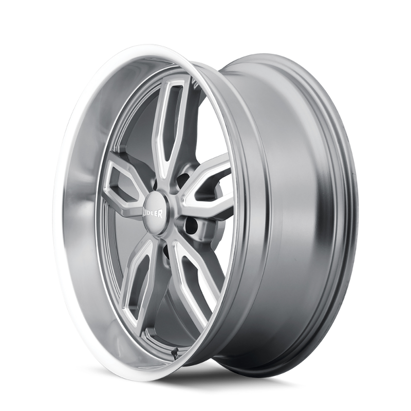 Ridler Wheels Ridler 608 18x9 / 5x127 BP / 0mm Offset / 78.3mm Hub Gloss Grey Milled Wheel