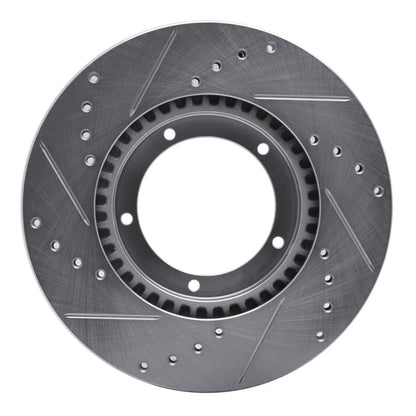 R1 Concepts R1 67-88 Porsche 911 Front Right Drilled & Slotted Silver Brake Rotor