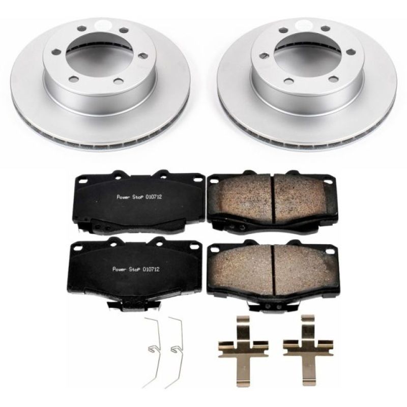 PowerStop Power Stop 95-02 Toyota 4Runner Front Z17 Evolution Geomet Coated Brake Kit
