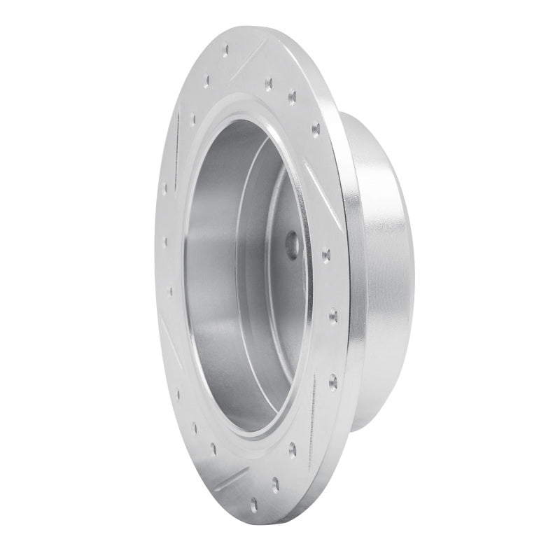 R1 Concepts R1 84-91 BMW 325 Rear Right Drilled & Slotted Silver Brake Rotor