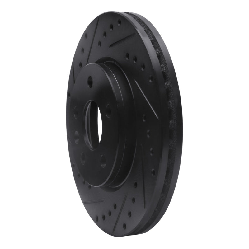 R1 Concepts R1 11-23 Chevrolet Bolt EUV Front Right Drilled & Slotted Black Brake Rotor