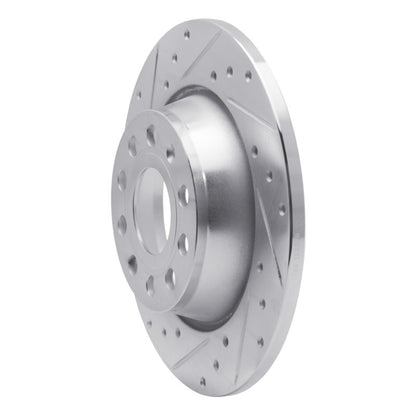 R1 Concepts R1 05-18 Audi Q3 (Mexico) Rear Left Drilled & Slotted Silver Brake Rotor