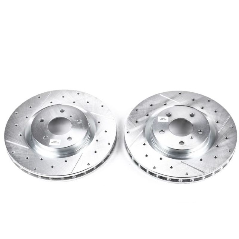 PowerStop Power Stop 03-04 Infiniti G35 Front Evolution Drilled & Slotted Rotors - Pair