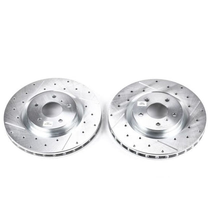 PowerStop Power Stop 03-04 Infiniti G35 Front Evolution Drilled & Slotted Rotors - Pair