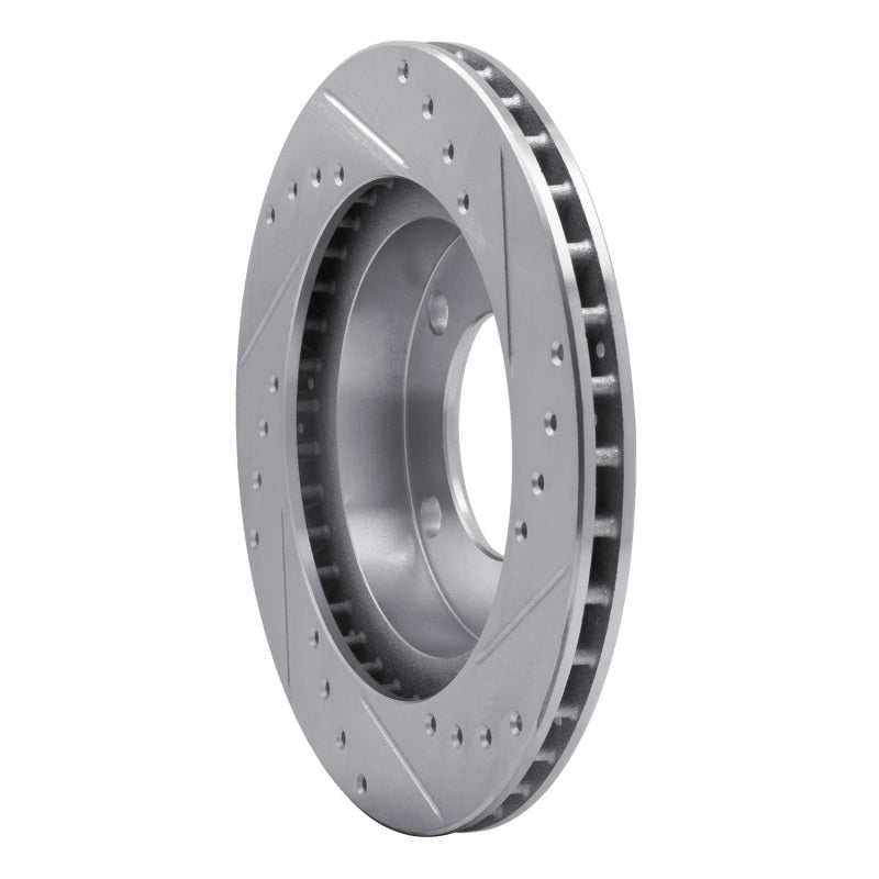 R1 Concepts R1 76-86 Jeep Scrambler Front Left Drilled & Slotted Silver Brake Rotor