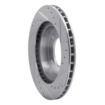 R1 Concepts R1 76-86 Jeep Scrambler Front Left Drilled & Slotted Silver Brake Rotor