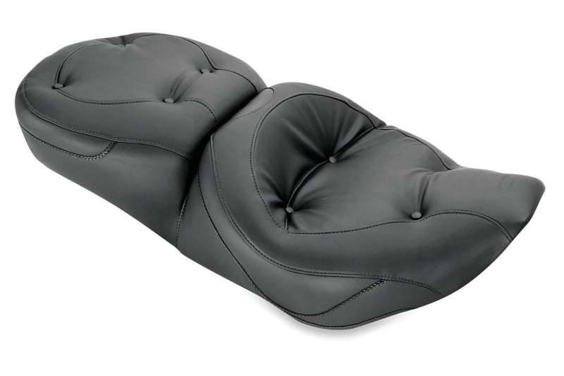 Mustang Motorcycle Mustang 97-07 Harley Road King, 06-07 Road Glide, 00-05 Eagle Touring 1PC Seat Regal - Black