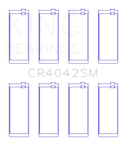 King Engine Bearings BMW 318 M40B16/M40B18/M42B18/M43B16 (Size +0.50mm) Connecting Rod Bearing Set