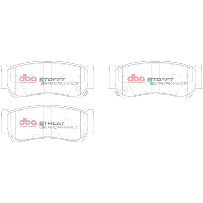 DBA 07-09 Hyundai Santa Fe Rear SP Performance Brake Pads
