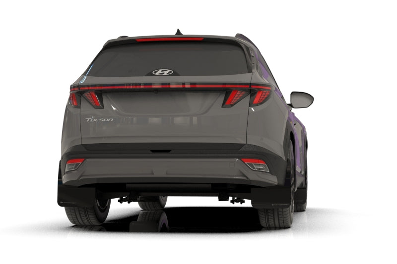 Rally Armor 25-26 Hyundai Tucson (Excl. ICE & XRT) Black UR Mud Flap w/ White Logo
