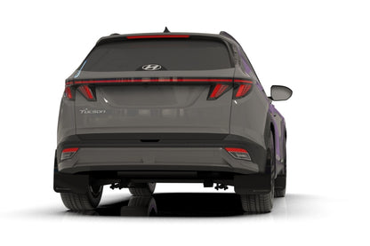 Rally Armor 25-26 Hyundai Tucson (Excl. ICE & XRT) Black UR Mud Flap w/ White Logo