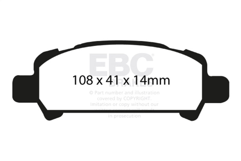 EBC Racing 02-06 Subaru Baja 2.5L RP-X Rear Brake Pads