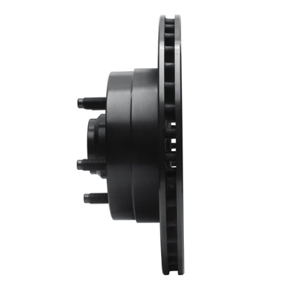 R1 Concepts R1 86-92 Jeep Cherokee Front Right Drilled & Slotted Black Brake Rotor