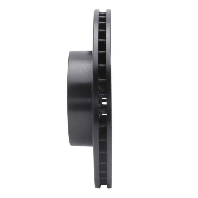 R1 Concepts R1 04-10 BMW 528XI Front Left Drilled & Slotted Black Brake Rotor
