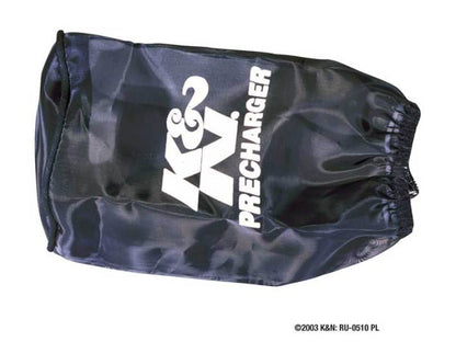 K&N Engineering K&N Round Straight - Black - 3.5in ID x 5in H - PreCharger Air Filter Wrap Blue
