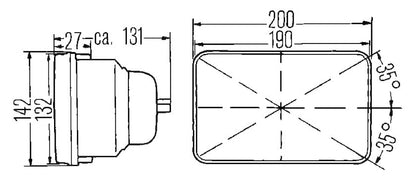 Hella Headlamp Insert Esh Fa Gn Mgs12 (Single)