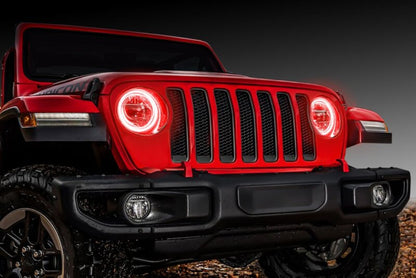ORACLE Lighting Oracle Jeep Wrangler JL/JT LED Surface Mount Headlight Halo Kit - w/ Simple Controller