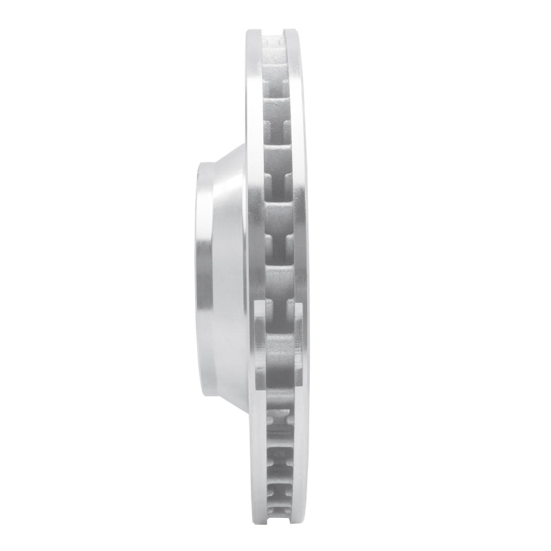 R1 Concepts R1 03-15 Audi Q7 Right Front Drilled & Slotted Silver Brake Rotor