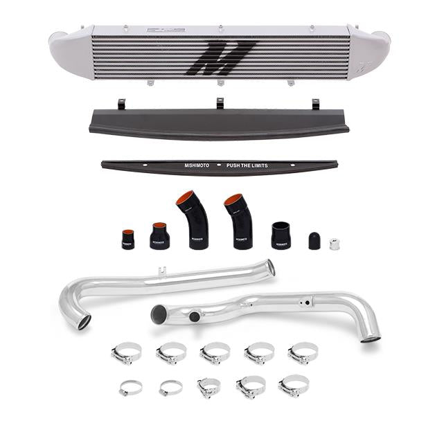 Mishimoto 2014-2016 Ford Fiesta ST 1.6L Front Mount Intercooler (Black) Kit w/ Pipes (Silver)