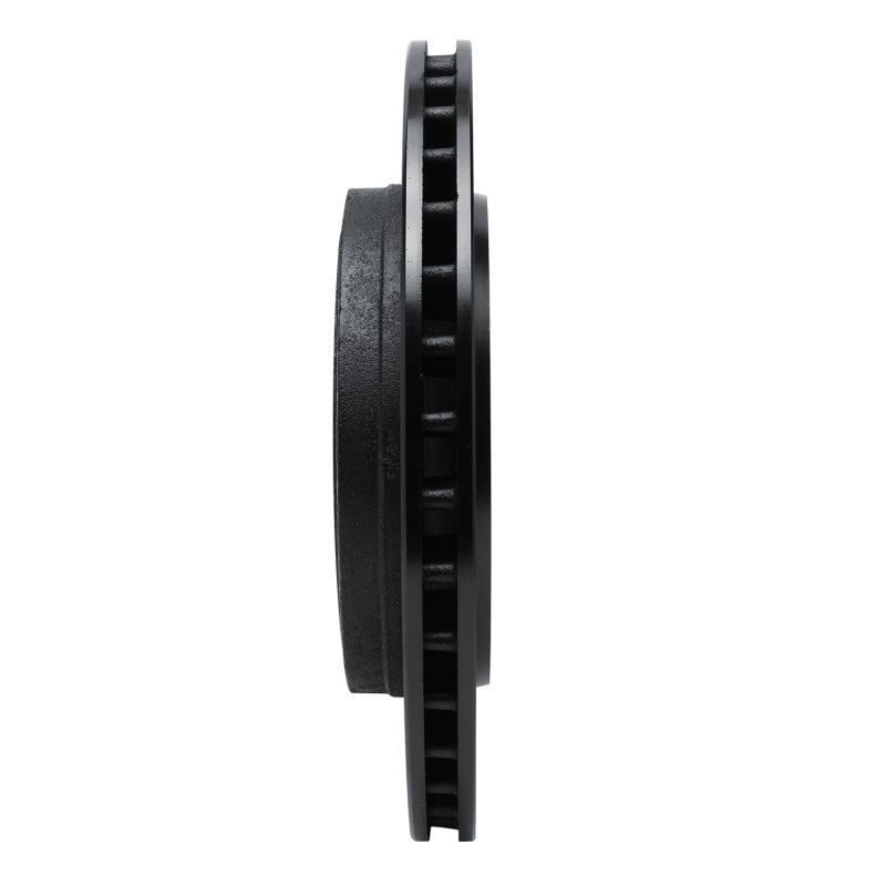 R1 Concepts R1 89-95 Chrysler LeBaron Rear Left Drilled & Slotted Black Brake Rotor