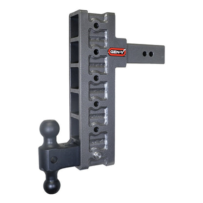 GEN-Y Hitch Gen-Y Mega Duty 2.5in Shank 12in Offset Drop 3K TW 21K Hitch w/GH-061 Dual-Ball