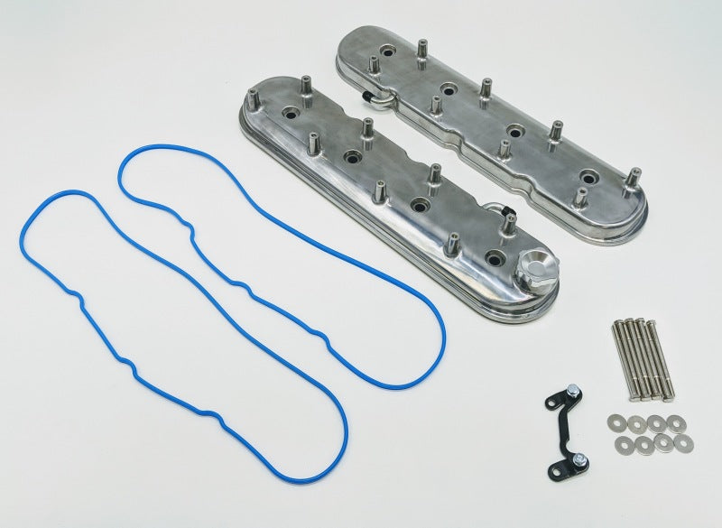 Granatelli Motor Sports Granatelli 96-22 GM LS Standard Height Valve Cover w/Angled Coil Mount - Polished (Pair)