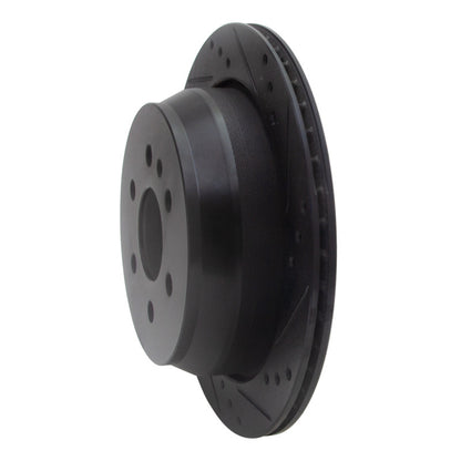 R1 Concepts R1 15-20 Chevrolet Colorado Rear Right Drilled & Slotted Black Brake Rotor