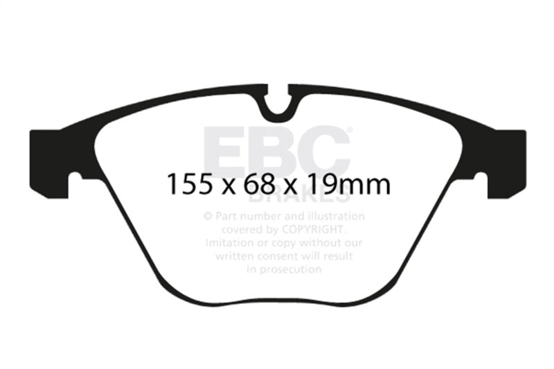 EBC Racing 08-10 BMW M3 4.0L (E90) RP-X Front Brake Pads