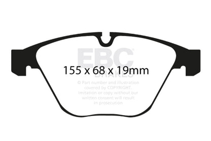 EBC Racing 08-10 BMW M3 4.0L (E90) RP-X Front Brake Pads