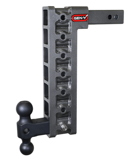 GEN-Y Hitch Gen-Y Mega Duty 2in Shank 15in Drop 10K Hitch w/Dual-Ball (Use w/Stabilizer Kit GH-0100)