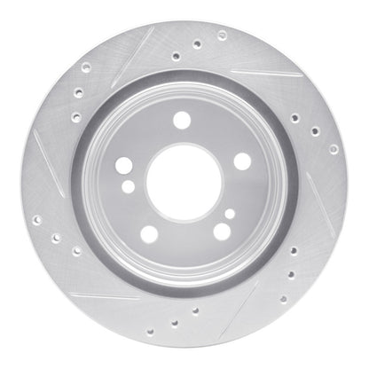 R1 Concepts R1 92-95 Mercedes-Benz E420 Rear Right Drilled & Slotted Silver Brake Rotor