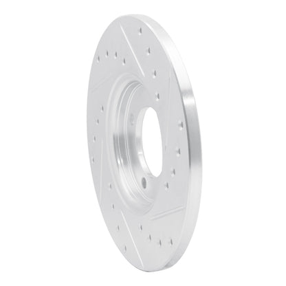 R1 Concepts R1 63-86 Ford Cortina Front Left Drilled & Slotted Silver Brake Rotor
