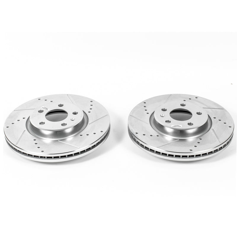 PowerStop Power Stop 12-16 Audi A4 Front Evolution Drilled & Slotted Rotors - Pair