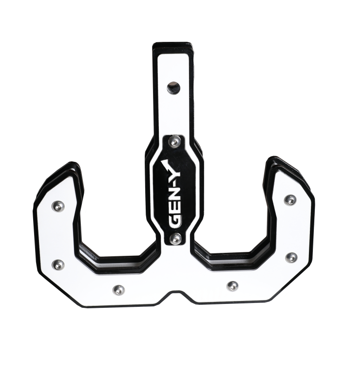 GEN-Y Hitch Gen-Y Hulk 2.0 16K Tow Hook 2in Shank - Black/White