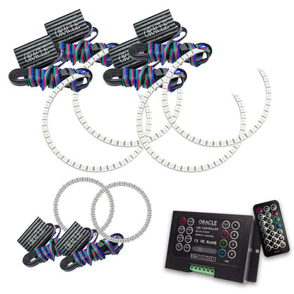 ORACLE Lighting Oracle Dodge Charger 05-10 Triple Ring Halo Kit - ColorSHIFT w/ 2.0 Controller