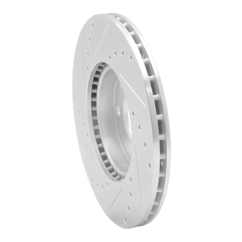 R1 Concepts R1 16-22 Chevrolet SPARK (USA/Canada) Front Right Drilled & Slotted Silver Brake Rotor