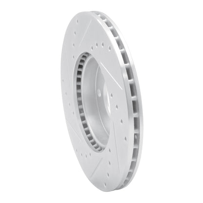 R1 Concepts R1 16-22 Chevrolet SPARK (USA/Canada) Front Right Drilled & Slotted Silver Brake Rotor