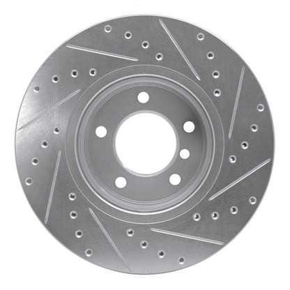 R1 Concepts R1 04-10 BMW 525I (USA/Canada) Front Left Drilled & Slotted Silver Brake Rotor