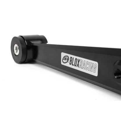 BLOX Racing V2 Billet Rear Lower Control Arms Poly Bushings 96-00 Honda Civic - Black