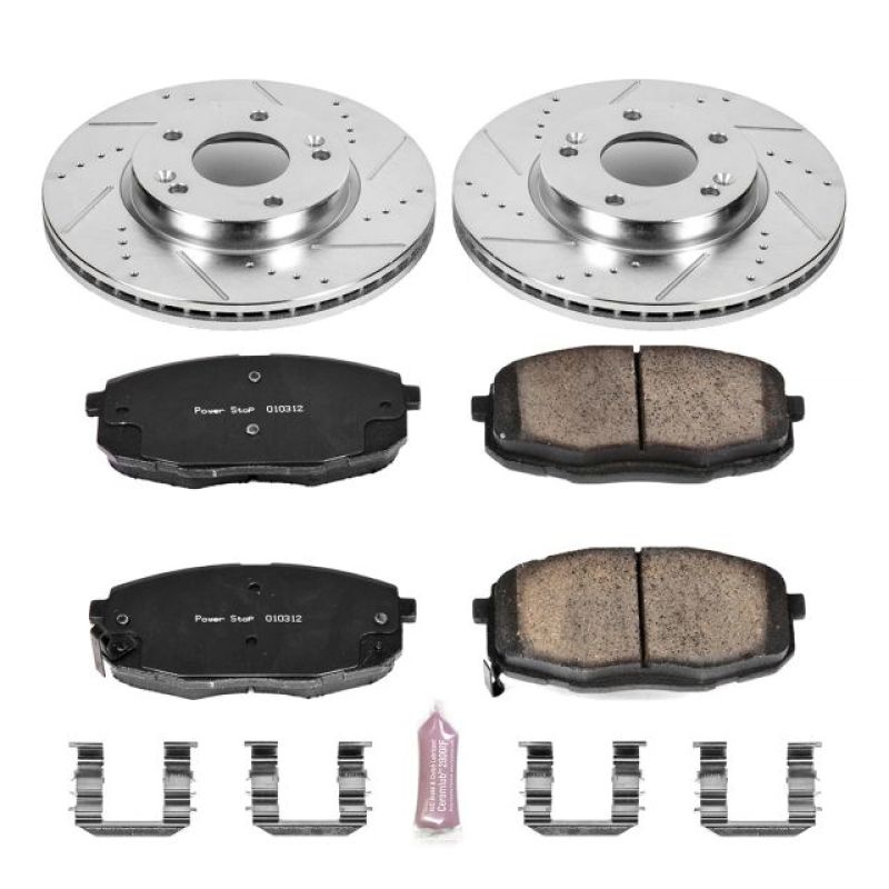 PowerStop Power Stop 14-16 Kia Soul Front Z23 Evolution Sport Brake Kit