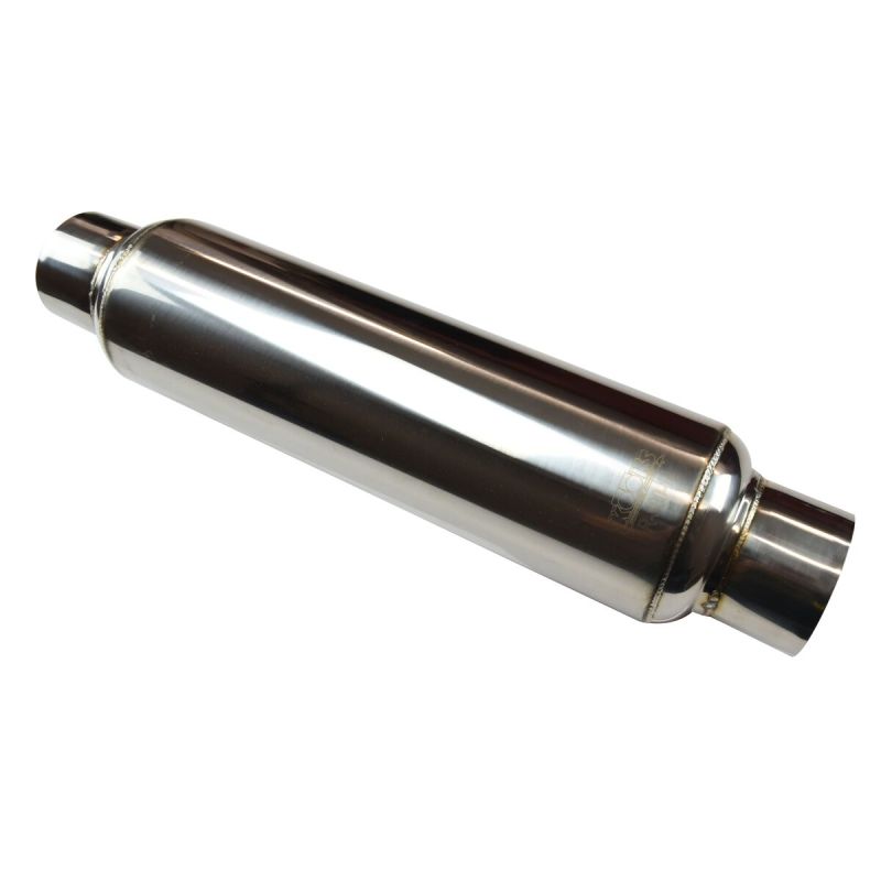 Kooks Headers Kooks Universal 3in Round Muffler 14in Long. Pol SS