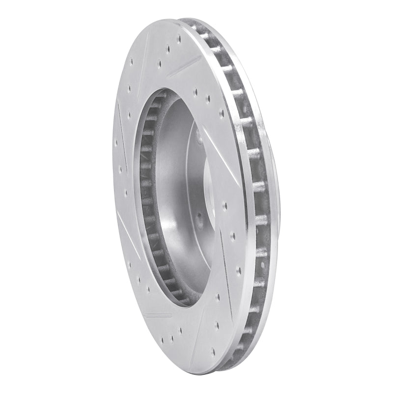 R1 Concepts R1 77-80 Buick LeSabre Rear Right Drilled & Slotted Silver Brake Rotor