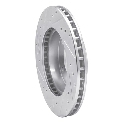 R1 Concepts R1 77-80 Buick LeSabre Rear Right Drilled & Slotted Silver Brake Rotor