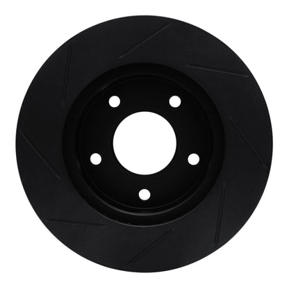 R1 Concepts R1 75-79 Lincoln Continental Rear Right Slotted Black Brake Rotor
