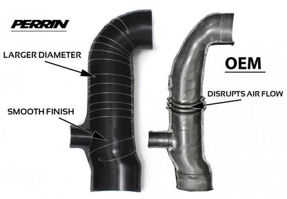 Perrin Performance PERRIN 02-07 Subaru WRX / 04-21 STI Turbo Inlet Hose 3in. (For Aftermarket Turbos Only) - Black